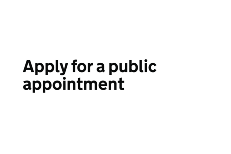 text that reads "apply for a public appointment"