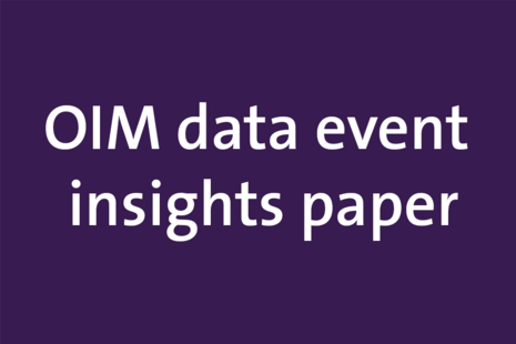 OIM data event  insights paper