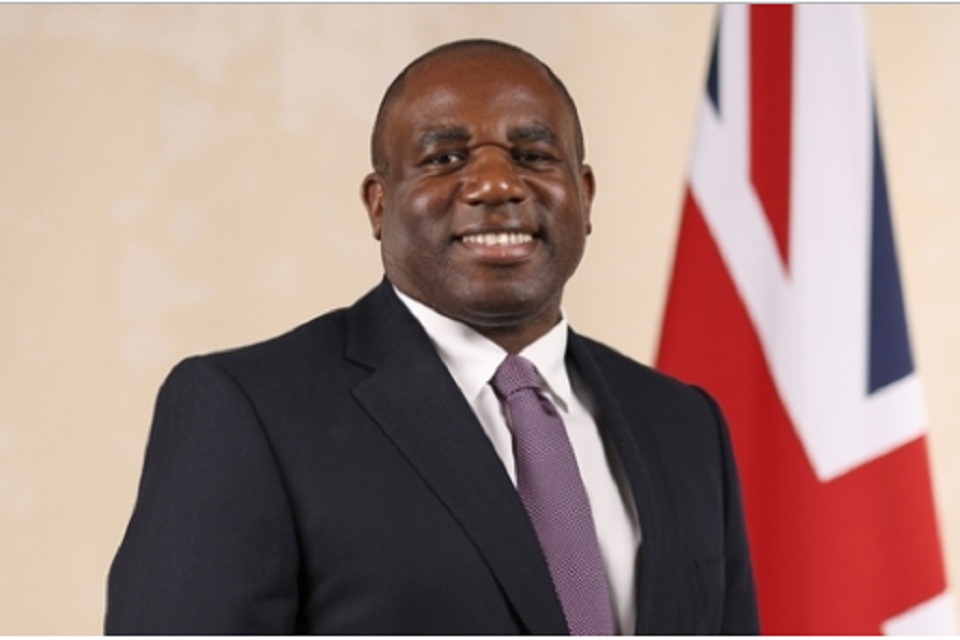 British Foreign Secretary  David Lammy