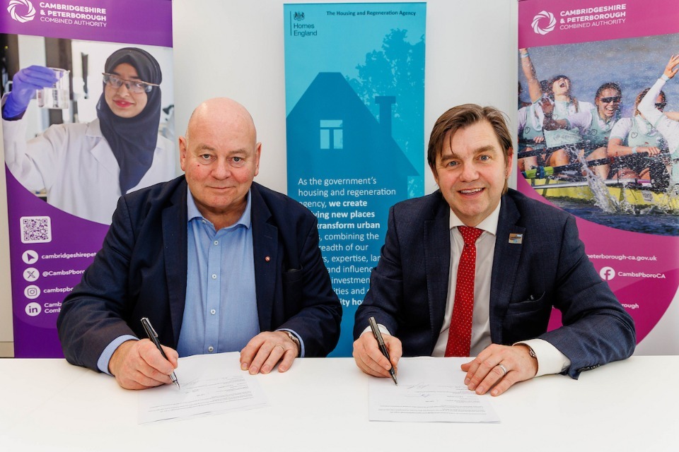 Homes England and Cambridgeshire & Peterborough Combined Authority launch new Strategic Place Partnership to catalyse growth