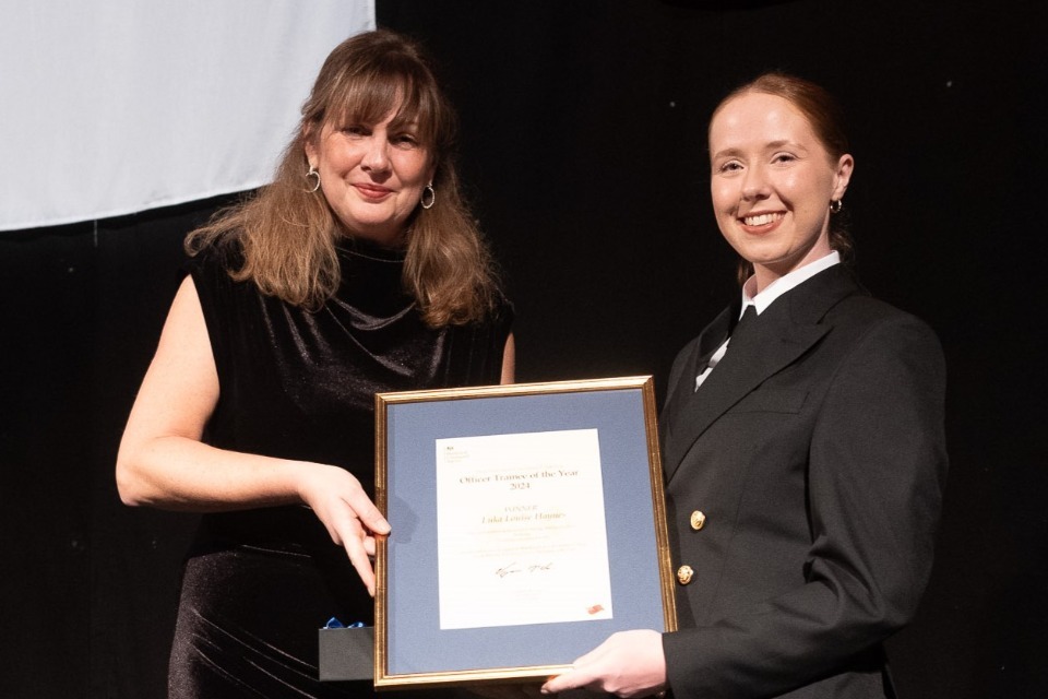 Officer Trainee of the Year’s pride to win ‘symbol of excellence’