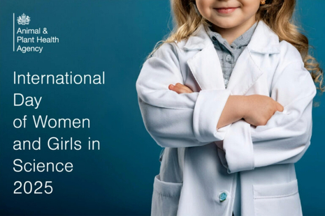 International day of women and girls in science - image of girl in lab coat