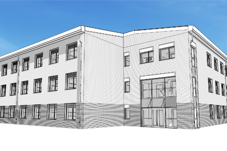 Artist's impression of one of the new blocks. (Galliford Try / Arcadis)