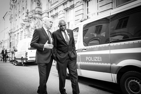 Foreign Secretary David Lammy with Defence Secretary John Healey at the Munich Security Conference. 