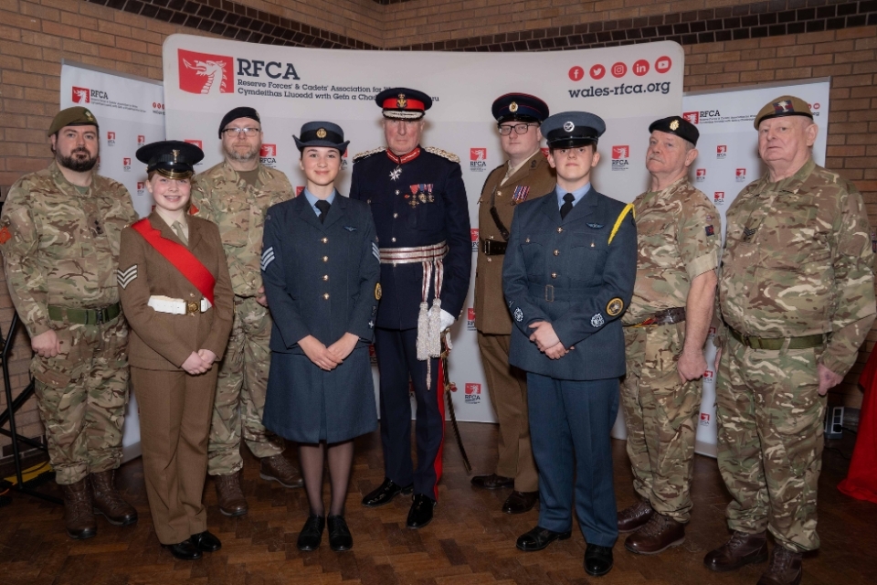 Ten people recognised by His Majesty’s Lord-Lieutenant of Clwyd in Wrexham ceremony