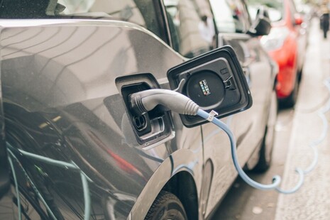 Plug in vehicle at a charge point