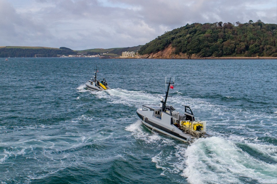 First uncrewed mine countermeasures vessel delivered to UK Royal Navy, supporting British jobs and boosting British security