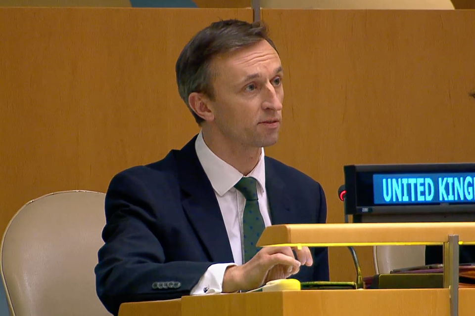 No-one should be targeted because of their faith: UK statement at the UN General Assembly