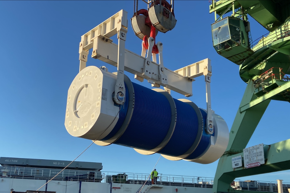 Second shipment of high level waste departs UK for Germany