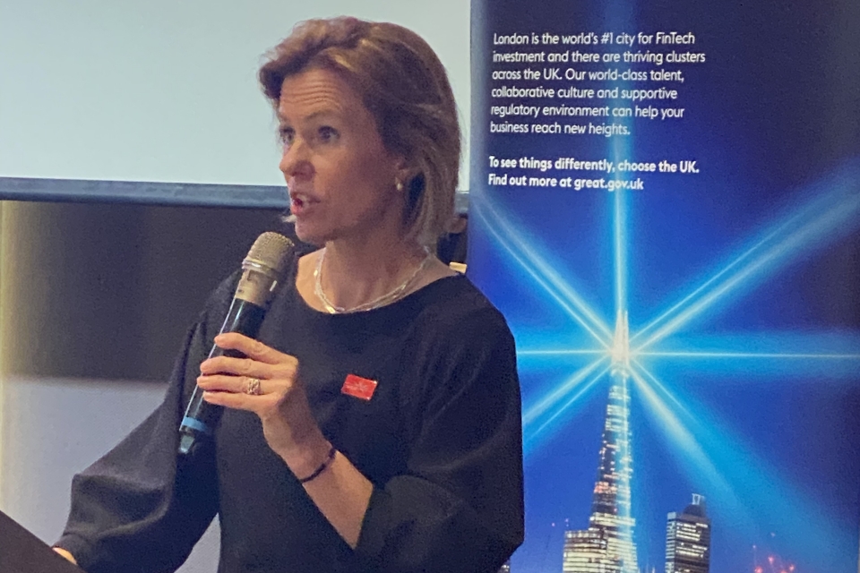 英國在台辦事處代表包瓊郁（Ruth Bradley-Jones）開場致詞。Photo Credit: British Office Taipei