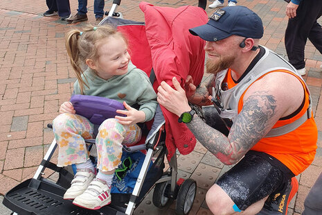PC Scott Taylor and his daughter, Rosie.