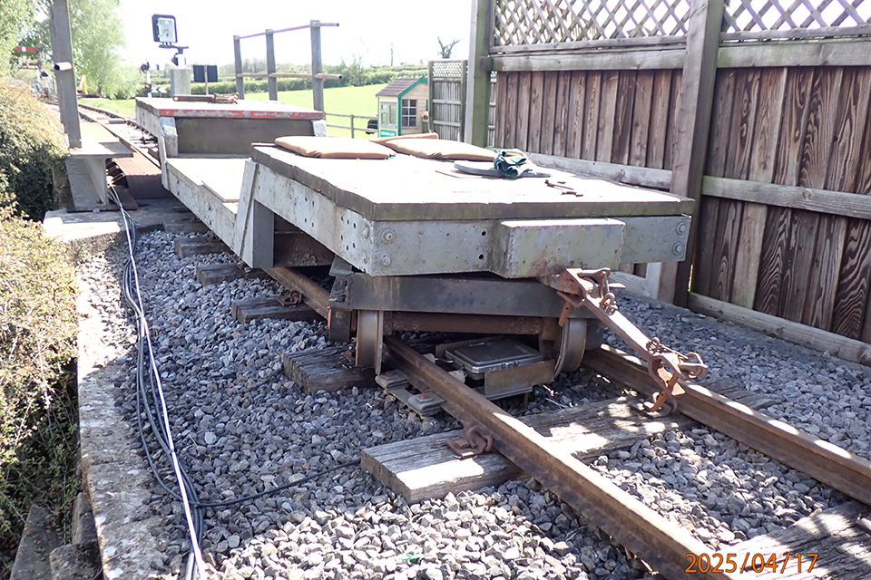 Person struck by train on the Gartell Light Railway
