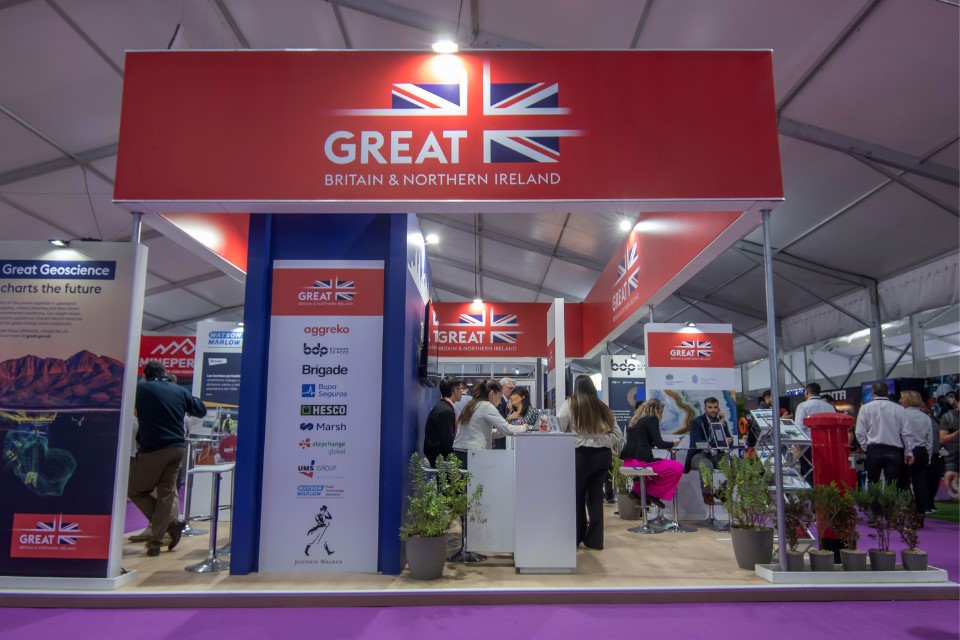 UK GREAT Zone en Feria de MinerÃa EXPOMIN 2025