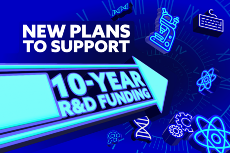 New plans to support 10-year R&D funding.