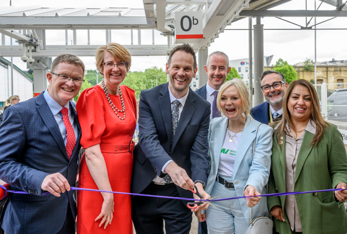 David Horne, Councillor Susan Hinchcliffe, Simon Lightwood MP, Jason Hamilton, Tracy Brabin, Daniel Bates and Naz Shah MP