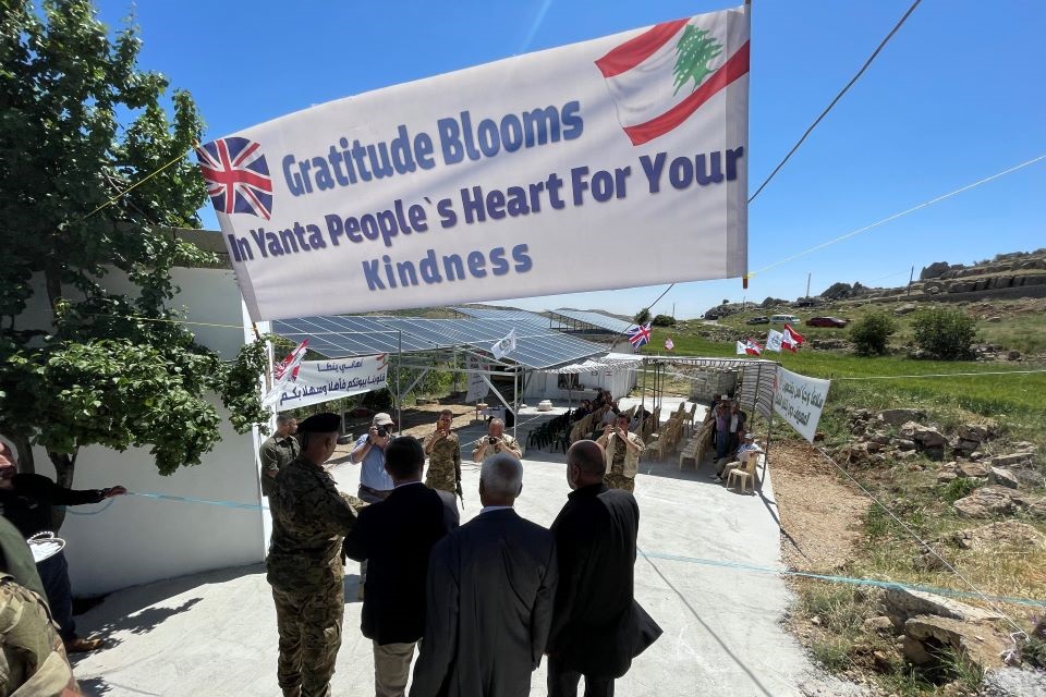 Residents of Yanta welcome British Ambassador Hamish Cowell
