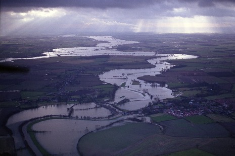 Aerial photograph of Lower Derwent Valley National Nature Reserve