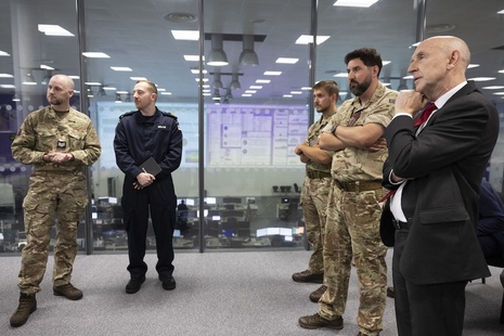 Defence Secretary John Healey during a visit to MOD Corsham.