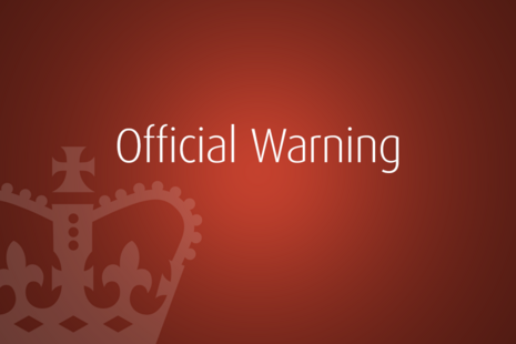 Official Warning
