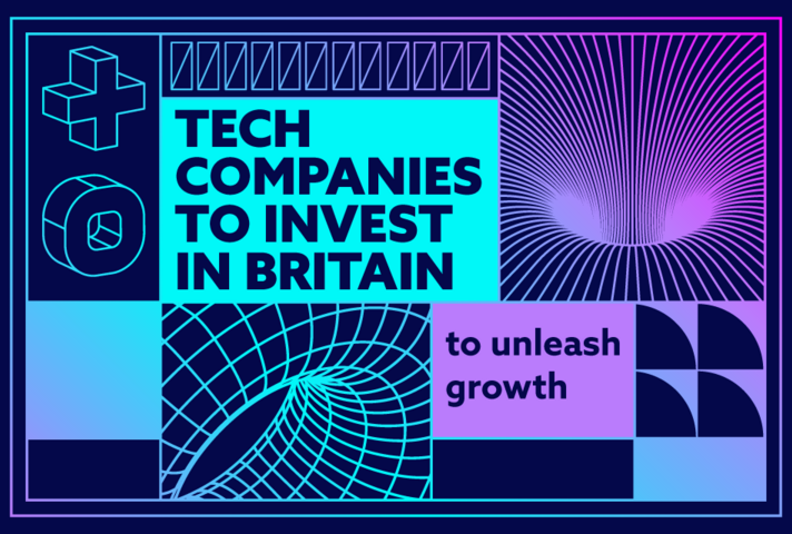 Tech companies to invest in Britain to unleash growth.