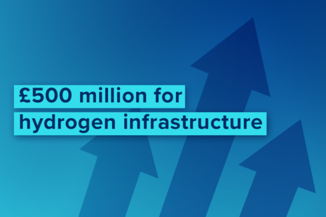 拢500 million for hydrogen infrastructure