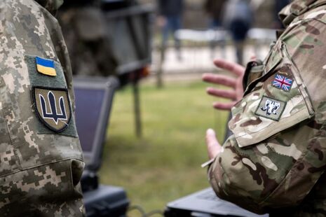 Ukrainian soldier in the UK