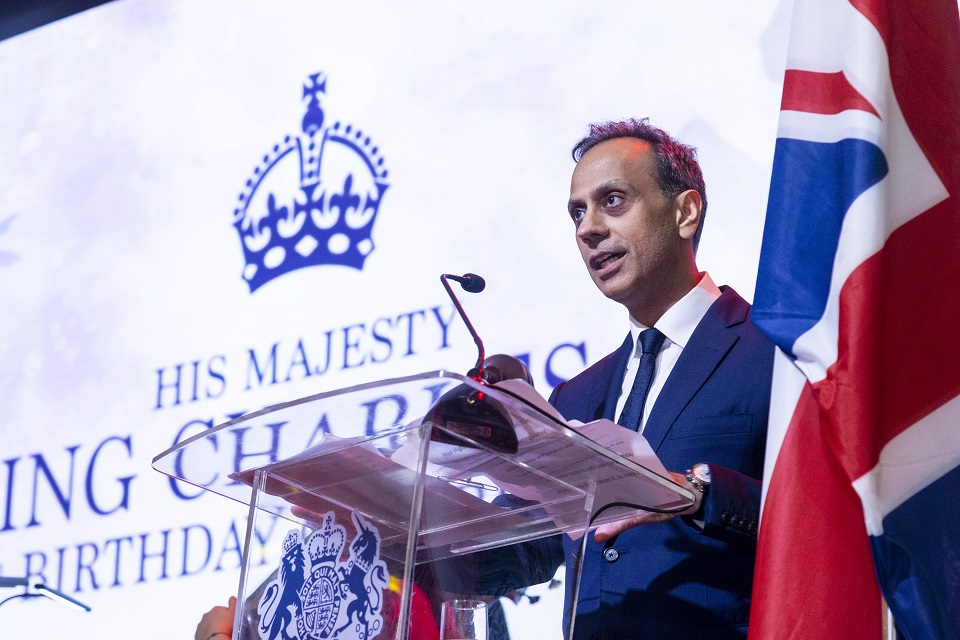 British High Commissioner to Malaysia Ajay Sharma CMG delivering his welcome remarks