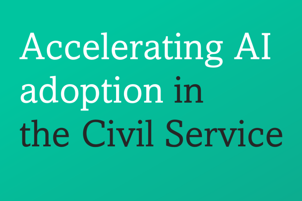 Accelerating AI adoption in the Civil Service