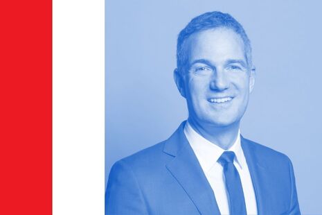 Secretary of State for Science, Innovation and Technology, Peter Kyle. The image has a red and white border on the left hand side.