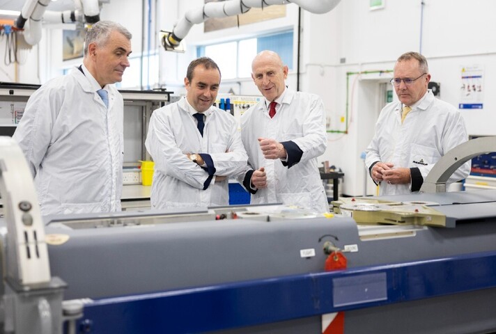 Defence Secretary John Healey with his French counterpart Sébastien Lecornu visiting MBDA in Stevenage