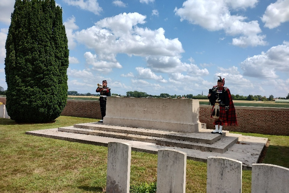Two World War One Argyll & Sutherland Highlanders commemorated in France