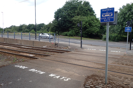 The crossing involved in the accident.