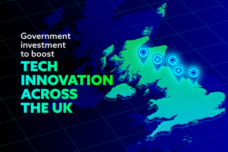 Government investment to boost tech innovation across the UK.