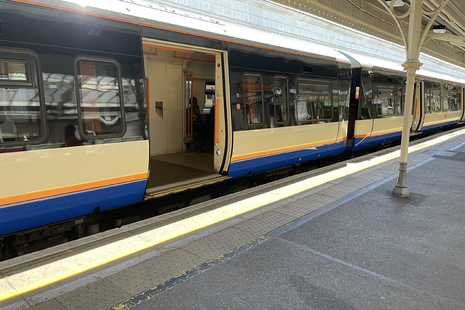 The platform concerned, with a similar train to that involved in the incident.