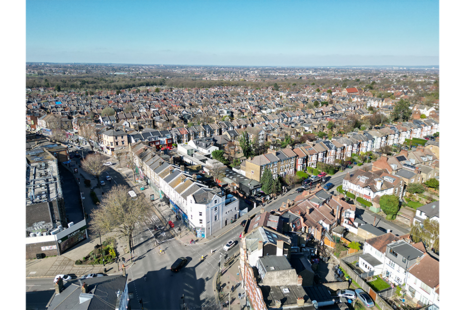 Finchley high street North London UK