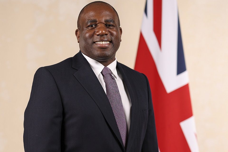 British Foreign Secretary David Lammy