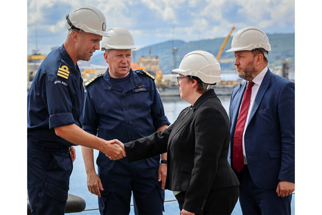 The Right Honourable Maria Eagle, Minister for Defence Procurement and Industry visits HMNB Clyde.