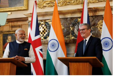 Prime Minister Keir Starmer meets Narendra Modi, the Prime Minister of India at Chequers.