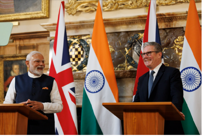 Prime Minister Keir Starmer meets Narendra Modi, the Prime Minister of India at Chequers.