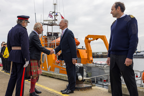 King Charles and NDA Group CEO David Peattie