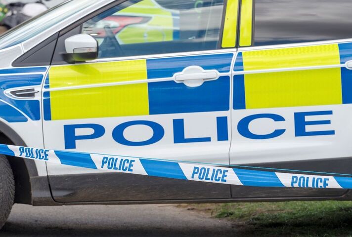 Police car and tape