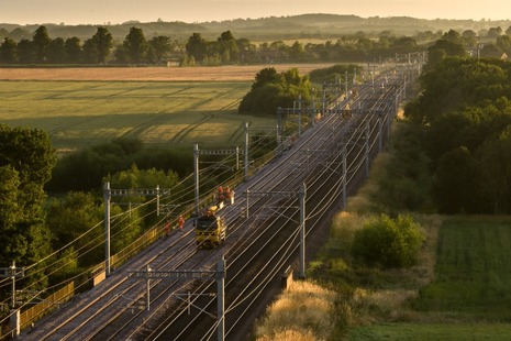 Railway line.