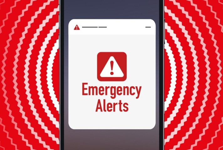 An image explaining the emergency alert test date on 7 September 