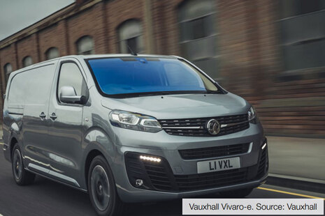 An electric van.