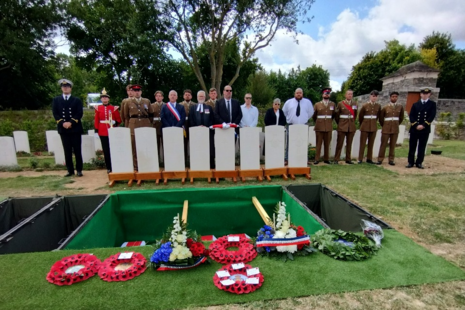 Eight British soldiers of the Great War laid to rest in France
