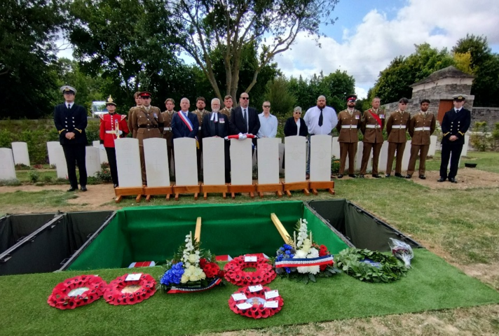 Eight British soldiers of the Great War laid to rest in France