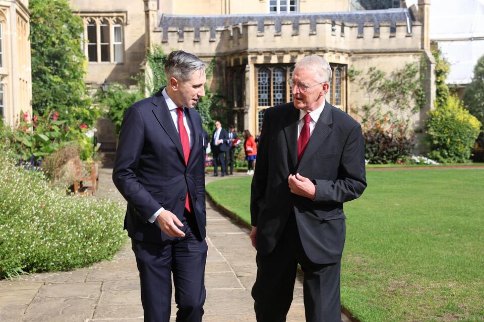 Secretary of State Hilary Benn MP with Tánaiste Simon Harris at the annual British-Irish Association Conference