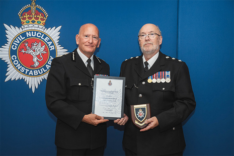Chief Constable Simon Chesterman and Chief Inspector Steve Edwards.