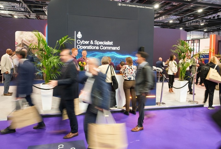 The CSOC stand at DSEI 2025