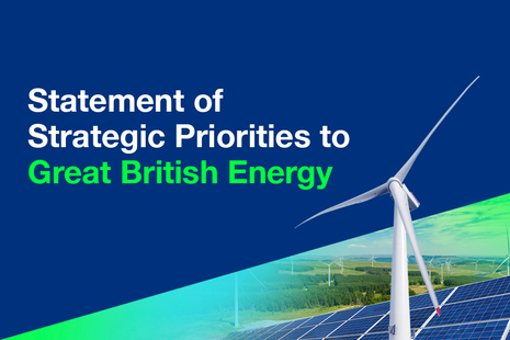 Statement of Strategic Priorities to Great British Energy